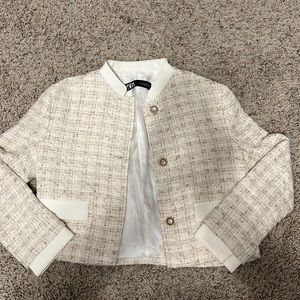 Cream Zara Jacket